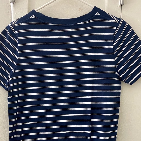 Madewell Stripe Shift Dress T-Shirt Crew Neck Pullover Short Sleeve Cotton 90s - Picture 6 of 8